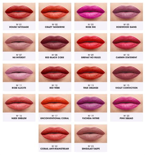 ysl tatouage couture matte stain swatch brown skin 28